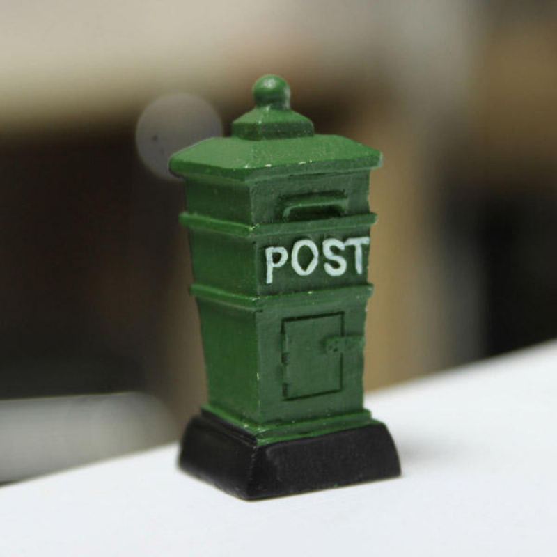 Retro Postbox Micro Krajina Dekorace Zahrada Diy Dekor