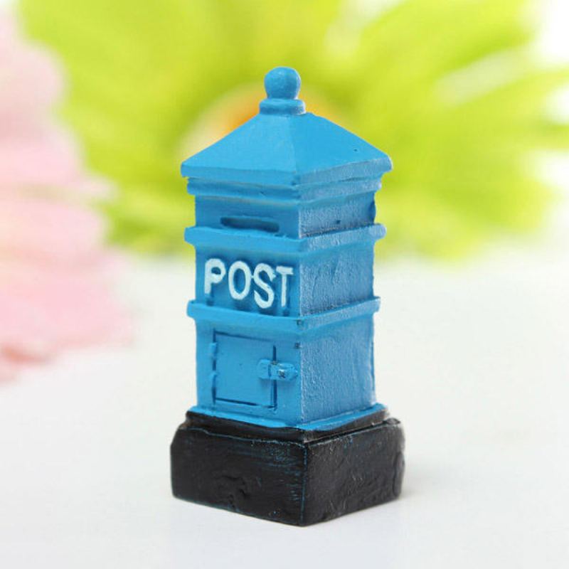 Retro Postbox Micro Krajina Dekorace Zahrada Diy Dekor