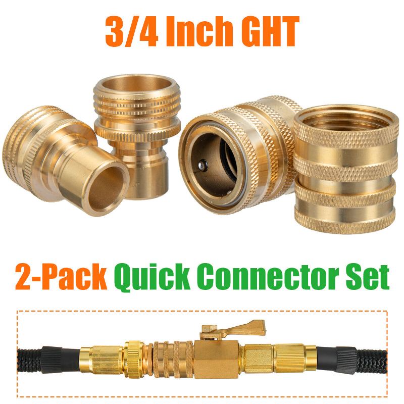 Zahradní Hadice 3/4in Ght Cokden Z Masivní Mosazi Quick Connect Kit Pro Zavlažování Venkovních Domů