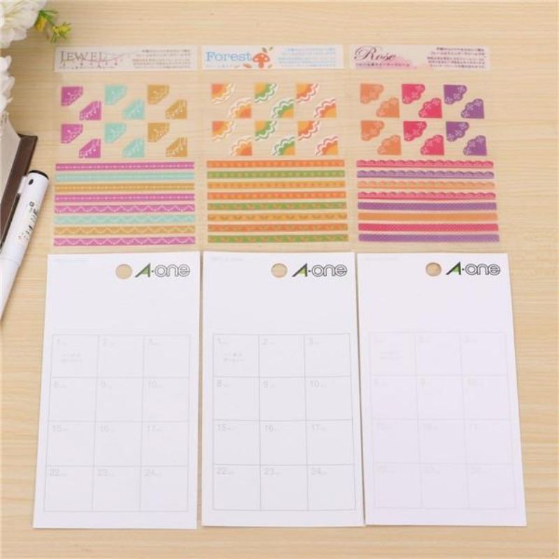 3 Ks Korea Simple Life Painting Diary Stickers Book Album Decoration