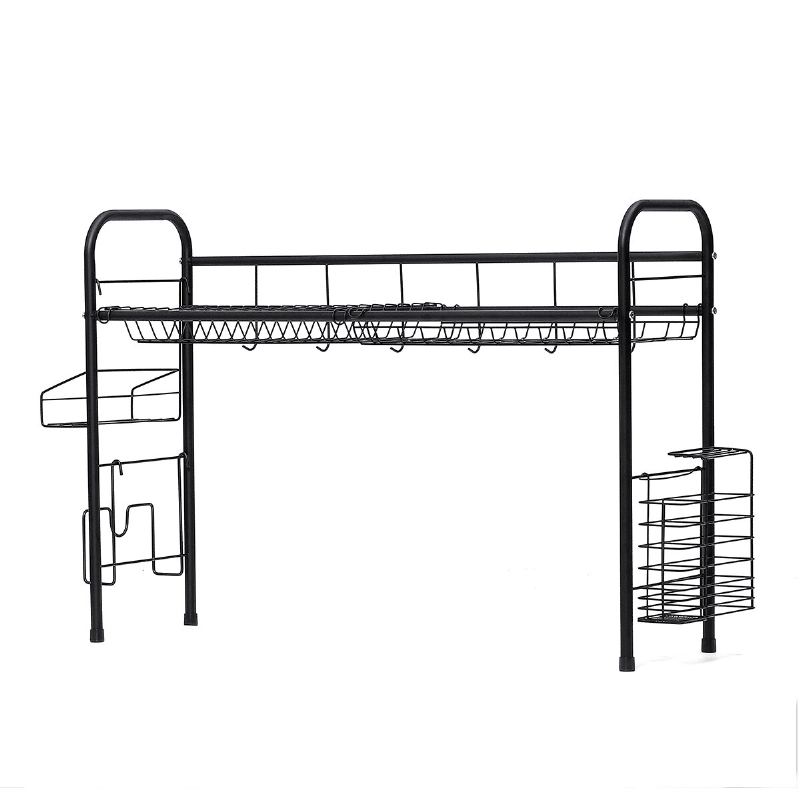 60/70/80 cm Odkapávací Stojan Na Nádobí Kuchyňský Dřez Police Na Sušení Na Šálek Mísa Hůlky Úložný Zásobník Držák Organizér