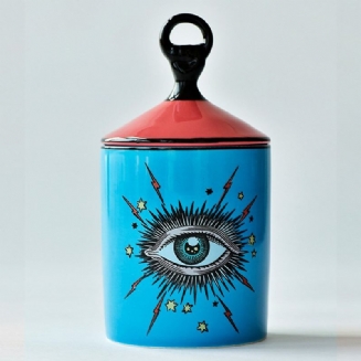 Big Eyes Jar Ruce S Keramickým Víčkem Dekorativní Dózy Stojany Na Svíčky Úložné Kosmetické Zásobníky Nádrž Na Tužky Držák Na