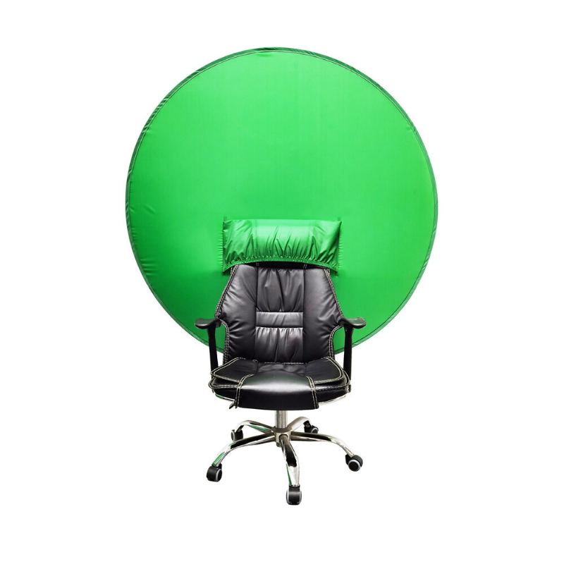 Green Screen Chair Cover Live E-sports Streaming Background Cut Cut Set Board Folding