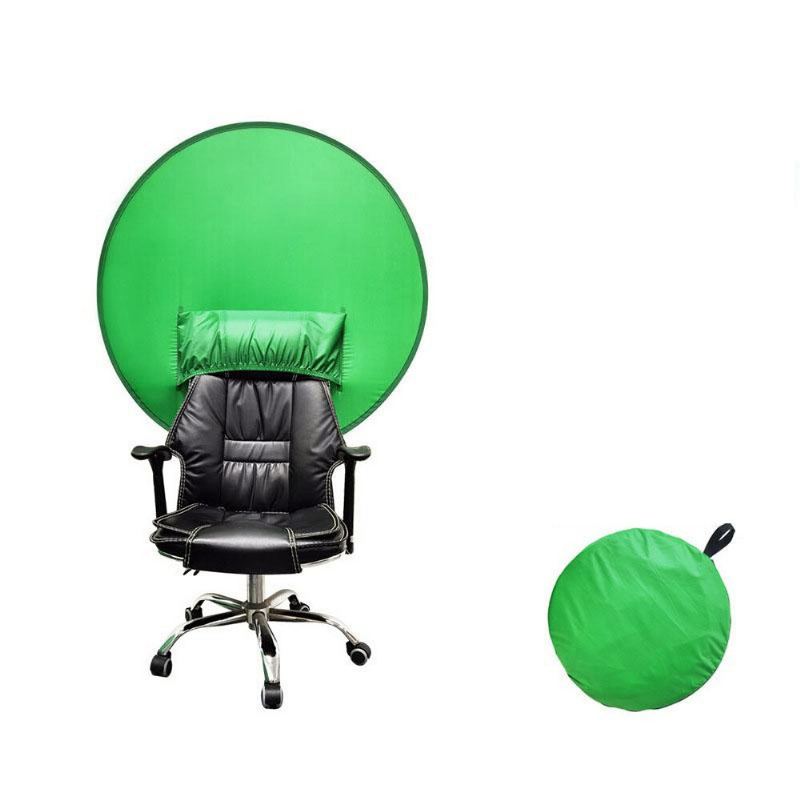 Green Screen Chair Cover Live E-sports Streaming Background Cut Cut Set Board Folding