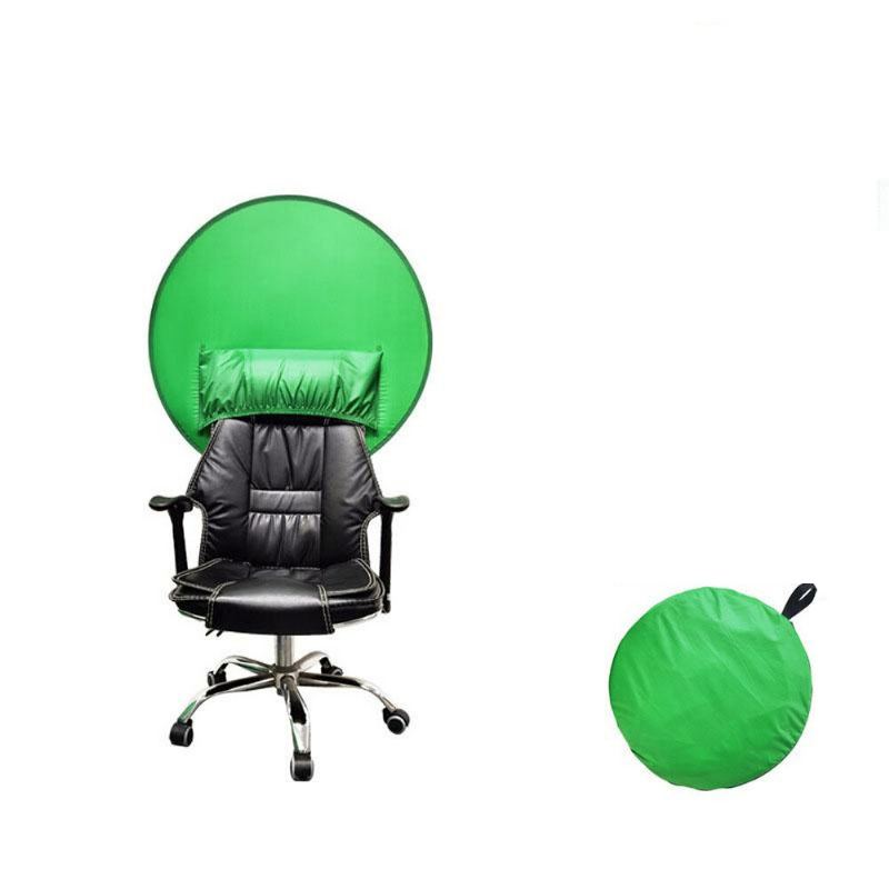 Green Screen Chair Cover Live E-sports Streaming Background Cut Cut Set Board Folding