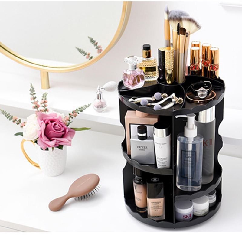 Multifunkční Stolní Úložný Box Rotační Pouzdro Na Make-up Více Zásuvek Velkokapacitní Nádoba Na Šperky Pro Vlastní Potřebu Kosmetická