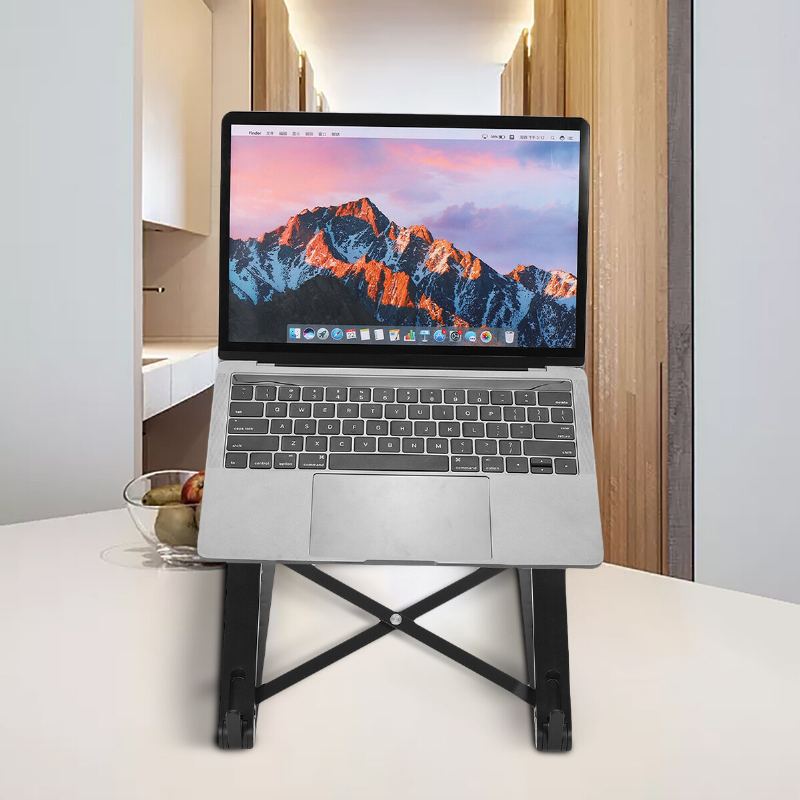 Skládací 5 Výškově Nastavitelný Stojan Na Notebook Na Tablet Odvod Tepla Pro Ipad Macbook Do 17 Palců