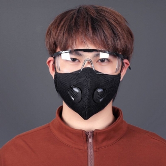 Bikight Unisex Prachotěsná Cyklistická Maska Na Obličej Prodyšná S Aktivním Uhlím Pro Běh Na Kole