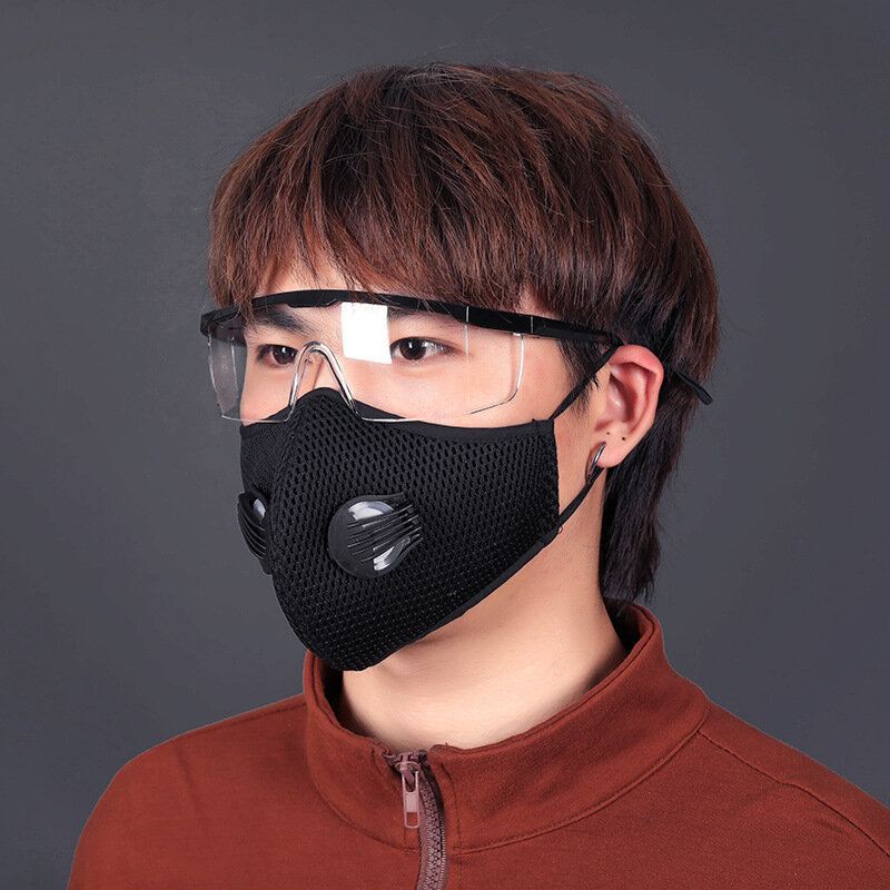 Bikight Unisex Prachotěsná Cyklistická Maska Na Obličej Prodyšná S Aktivním Uhlím Pro Běh Na Kole