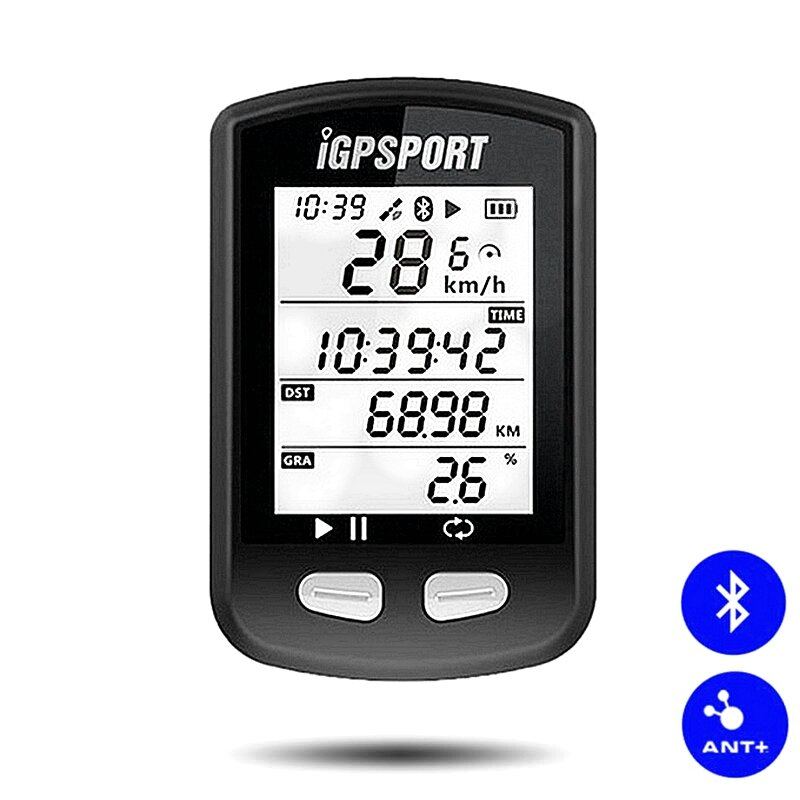 Cyklistický Počítač Igpsport Igs10s S Bezdrátovým Bluetooth 5.0 Ant+ Monitorem Srdečního Tepu A Připojením Snímače Rychlosti Kadence Vodotěsný Rychloměr