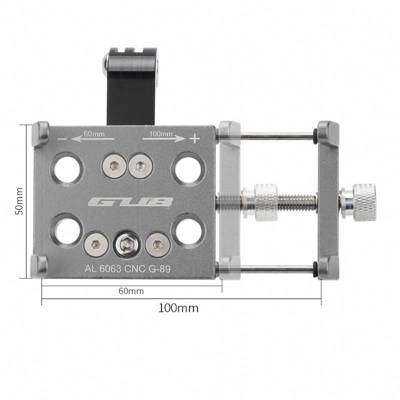 Držák Telefonu Na Kolo Gub G-89 60-100 mm Z Hliníkové Slitiny Otočný O 270° Na Motocykl Na Kole