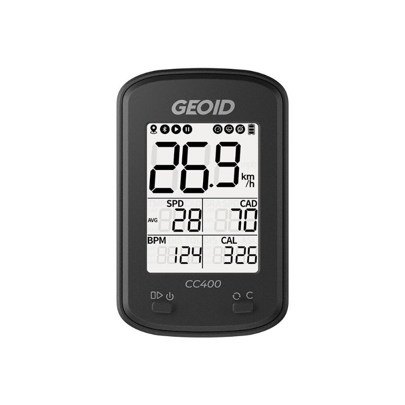 Geoid Cc400 Cyklistický Počítač Ant+ Gps Bluetooth Chytré Bezdrátové Stopky Rychloměr Počítadlo Kilometrů Vodotěsný Cyklopočítač Příslušenství Pro Mtb Silniční Kolo