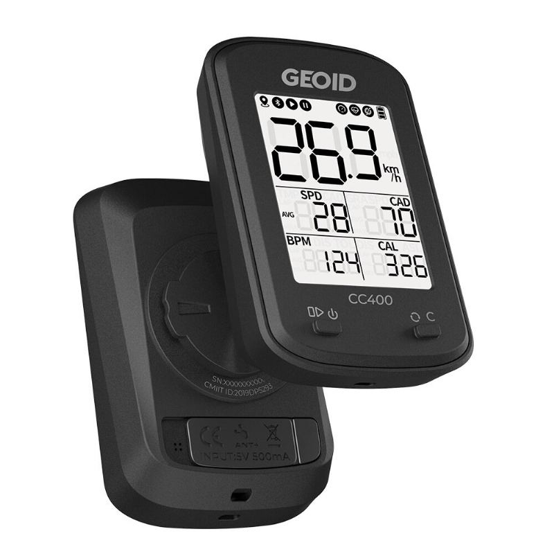 Geoid Cc400 Cyklistický Počítač Ant+ Gps Bluetooth Chytré Bezdrátové Stopky Rychloměr Počítadlo Kilometrů Vodotěsný Cyklopočítač Příslušenství Pro Mtb Silniční Kolo