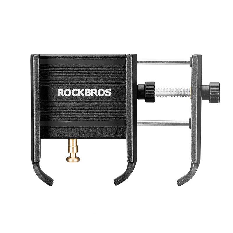 Rockbros Yq-001 Držák Na Rukojeť/zpětné Zrcátko Pro 3.5-6.5palcové Telefony Venkovní Cyklistika Otočný O 360° Usb Dobíjecí Telefonu Klip Na Mobil Na Kolo