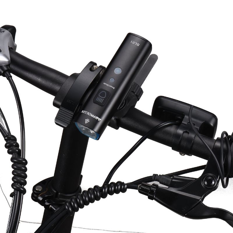 Sl01 1000lm Jas A Vibrace Smart Sensing Bike Light Cyklistický Světlomet Typ-c Usb Dobíjecí Voděodolné Přední Světlo Pro Elektrokoloběžku Mtb Kolo