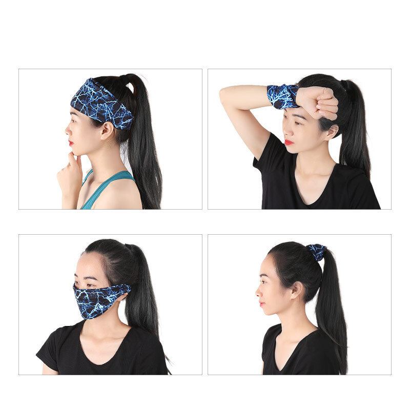 Sportovní Běžecká Čelenka Multifunkční Šátek Protiskluzová Maska Rychleschnoucí Prodyšný Potící Pás Pro Ženy Muži