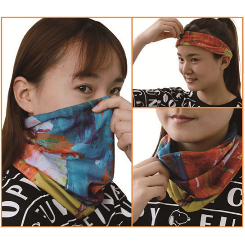 Venkovní Multifunkční Šátek S Šátkem Obličejová Maska Ochrana Proti Uv Záření Větruodolná Prachu Nákrčník Na Krk Pro Ženy Muži Vlasové Doplňky
