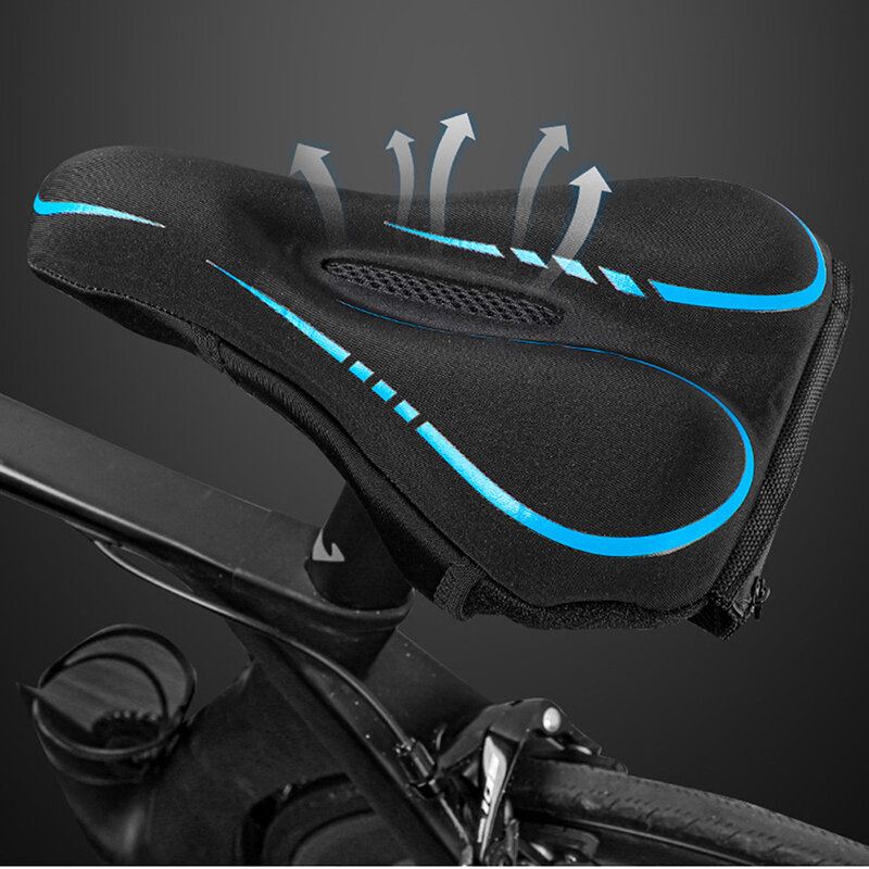 West Biking Prodyšné Reflexní Logo Flexibilní Silikon Potah Na Sedlo Pro Dospělé Kolo Na Polštář S Úložným Vakem + Pláštěnka