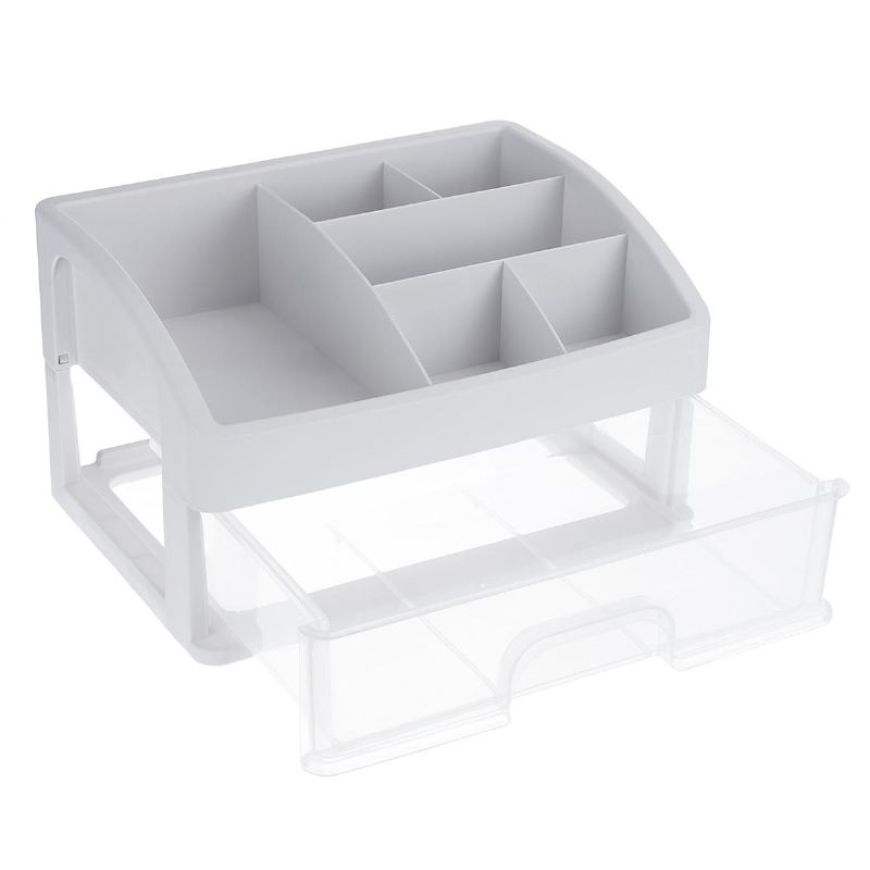 1/2/3 Vrstev Clear Desktop Comestics Makeup Storage Zásuvka Organizer Box Kontejner