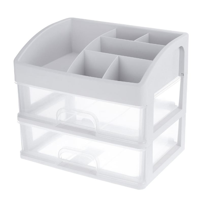 1/2/3 Vrstev Clear Desktop Comestics Makeup Storage Zásuvka Organizer Box Kontejner