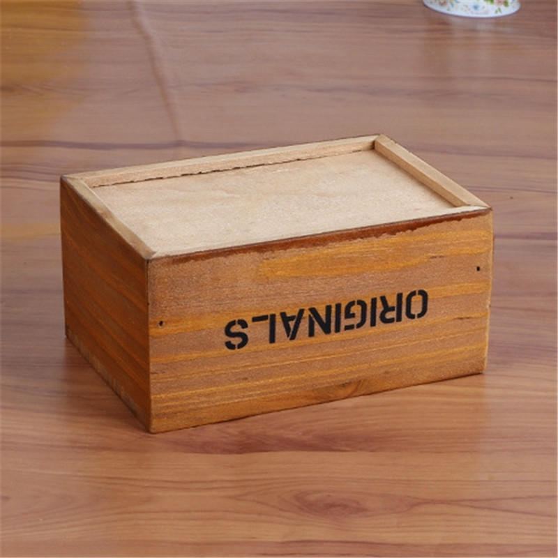 Dřevěná Starožitná Krabička Na Papírové Kapesníky Vyrobený Držák Papíru Úložný Prostor Obývací Pokoj