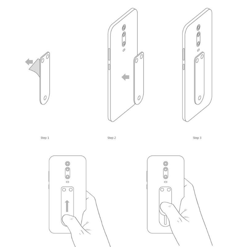 Freefinger Mini-01 Finger Ring Držák Stojánku Pro Mobilní Telefon Z Multifunkčního Držáku Na S Koženým Povrchem Přenosný Telefonu