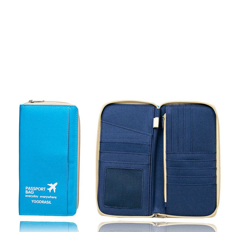 Oxford Travel Wallet Passport Holder Waterproof Cover Bag