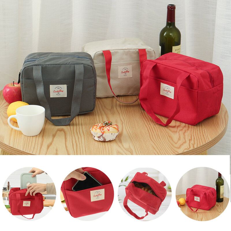 Tote Family Travel Piknik Drink Ovoce Jídlo Čerstvé Tepelně Izolované Ženy Muži Bento Lunch Box Bag