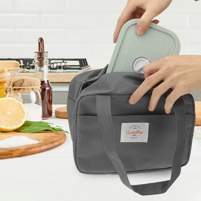 Tote Family Travel Piknik Drink Ovoce Jídlo Čerstvé Tepelně Izolované Ženy Muži Bento Lunch Box Bag