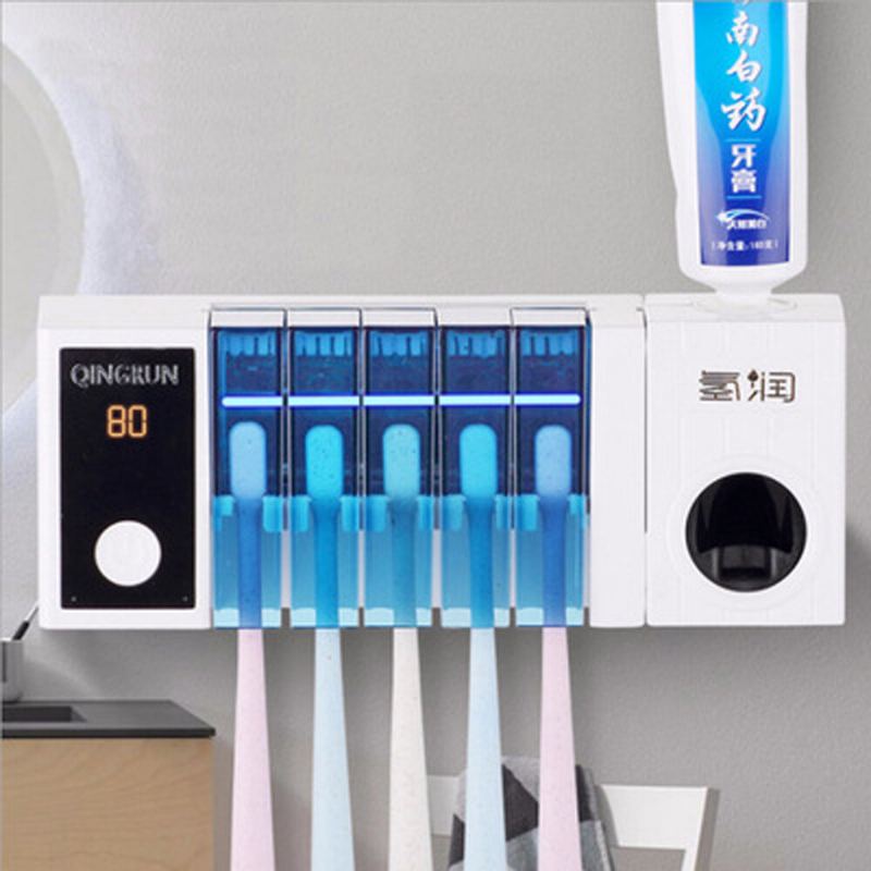 Bakeey Multifunkční Uv Automatický Zubní Kartáček Stojan Na Ukládání Pasty Použitelné Pro Usa Eu