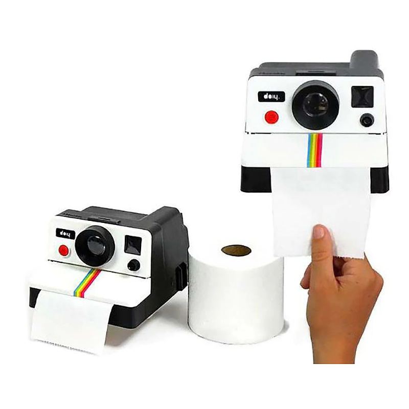 Kreativní Retro Fotoaparát Polaroid Tvarem Inspirovaný Krabičky Na Papírové Kapesníky Toaletní Role Držák Papíru Box Koupelna