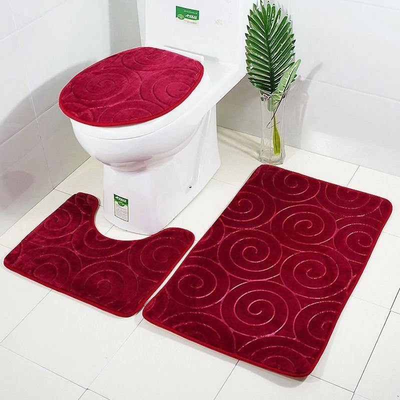 Sada Koupelnových Koberečků Protiskluzová Toaletní Dekorace