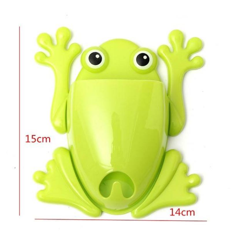 Úložný Box Na Zubní Kartáček Cute Frog Na Stěnu Stick Paste Organizer