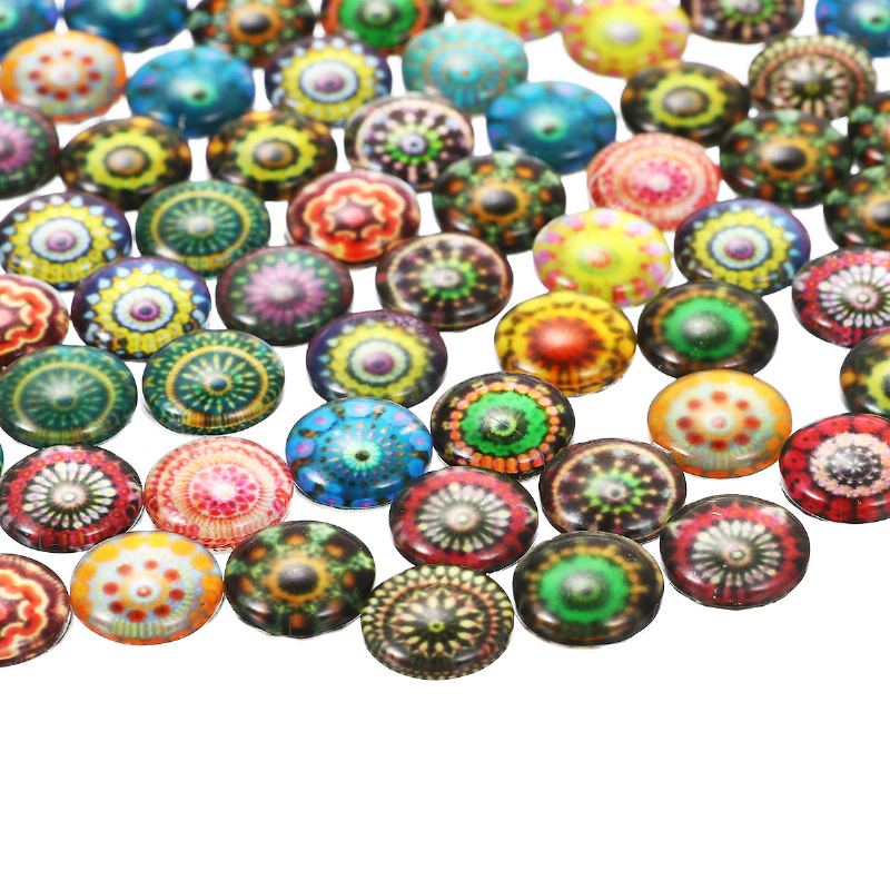 100 Ks/sada 10mm Kulaté Smíšené Potřeby Ručně Vyráběné Dlaždice Pro Dekorace Na Výrobu Šperků