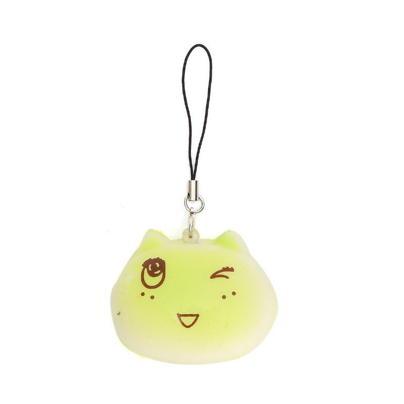 1pcs Kawaii Face Simulate Colorful Cartoon Totoro Squishy Toy Řetízek Telefonu Proti Stresu