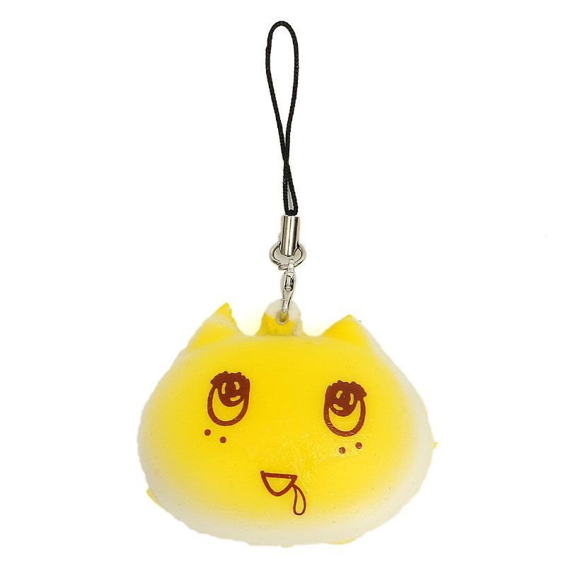 1pcs Kawaii Face Simulate Colorful Cartoon Totoro Squishy Toy Řetízek Telefonu Proti Stresu