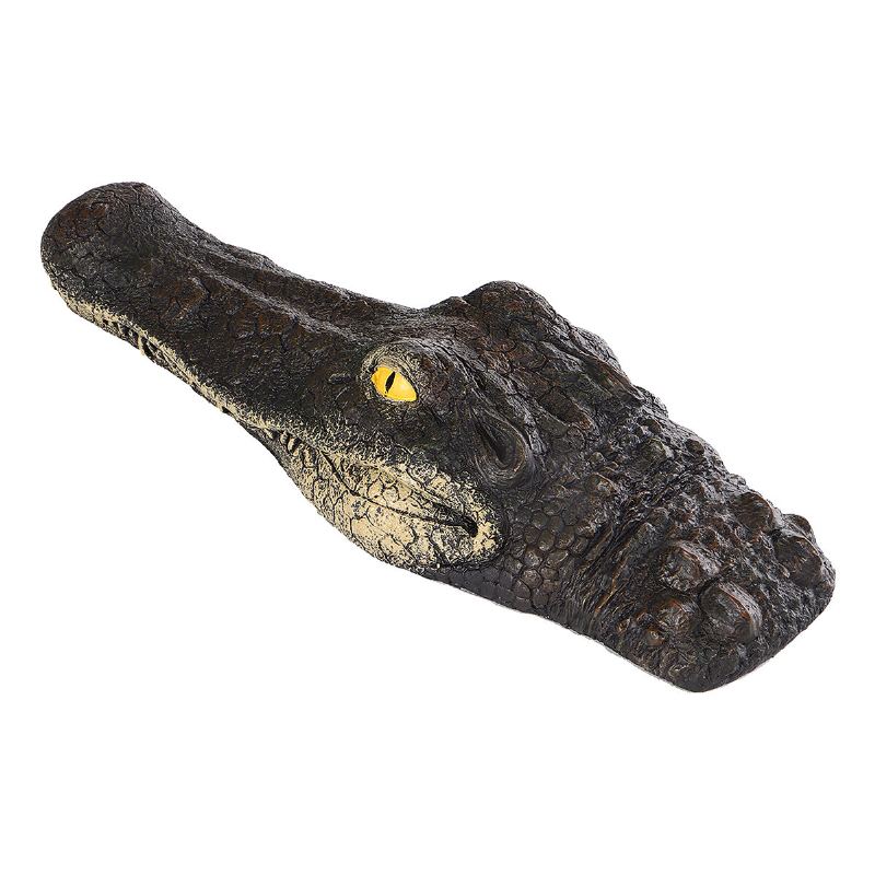 2 Styly Umělé Plovoucí Krokodýlí Hlava Zahradní Jezírko Dekorace Na Bazén Ornament