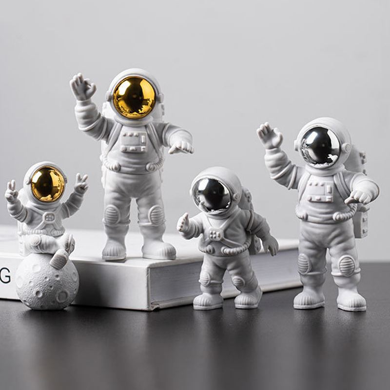 Akční Figurky Dekoru Astronaut A Měsíční Pryskyřice