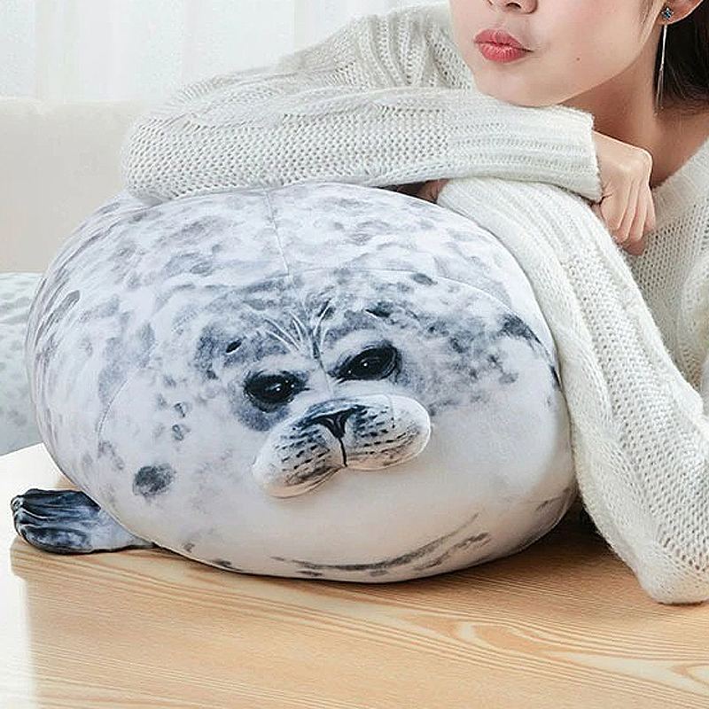 Angry Blob Seal Plyšový Polštářek Buclatý 3d Lachtan