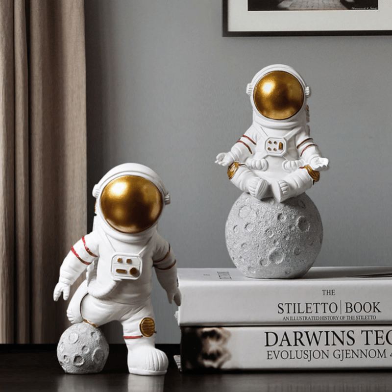 Astronaut Home Decor Miniatures S Měsíční Socha Dekorativní Dárek