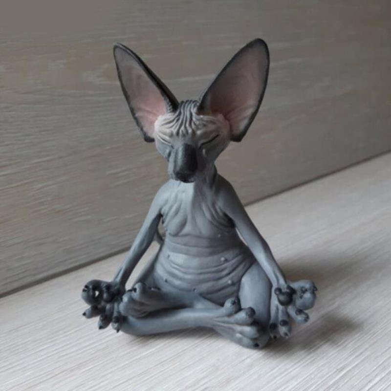 Bytová Figurka Z Pryskyřice Sphynx Cat