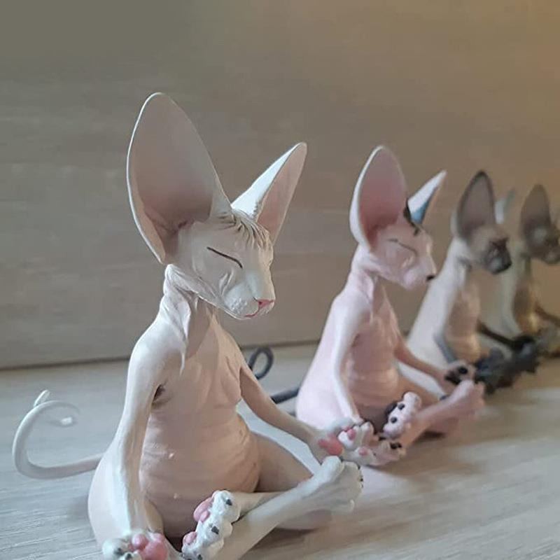 Bytová Figurka Z Pryskyřice Sphynx Cat