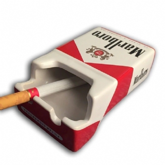 Creative Ceramic Tobacco Cigarette Pack Shape