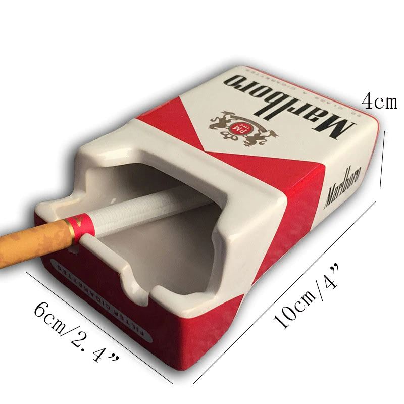 Creative Ceramic Tobacco Cigarette Pack Shape