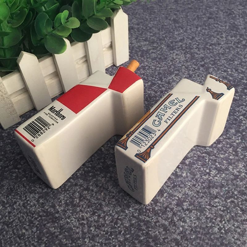 Creative Ceramic Tobacco Cigarette Pack Shape