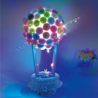 Diy Světelné Koule Lashing Horkovzdušný Balón Zářící Ornament Noční Světlo Na Stůl