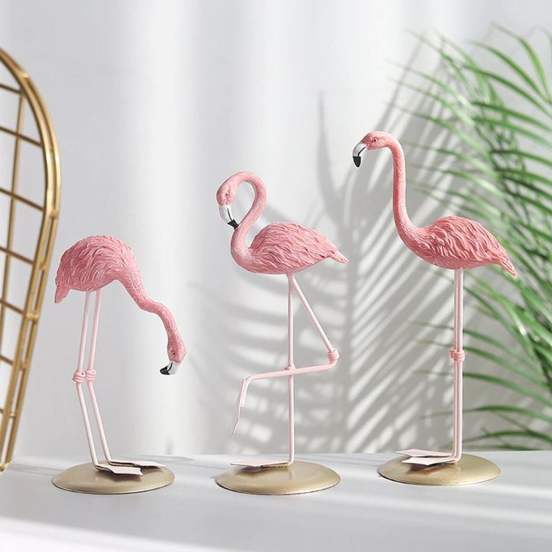 Domácí Dekorace Figurka Nordic Flamingo