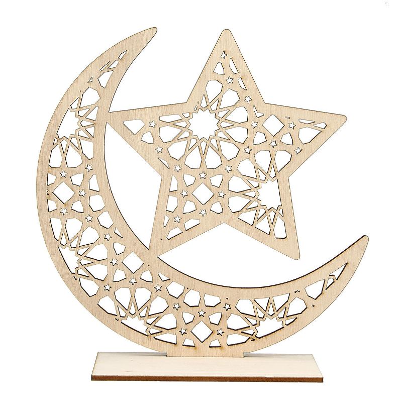 Dřevěné Diy Dekorace Islámský Palác Eid Al-fitr Mubarak Dárky Home Ornament