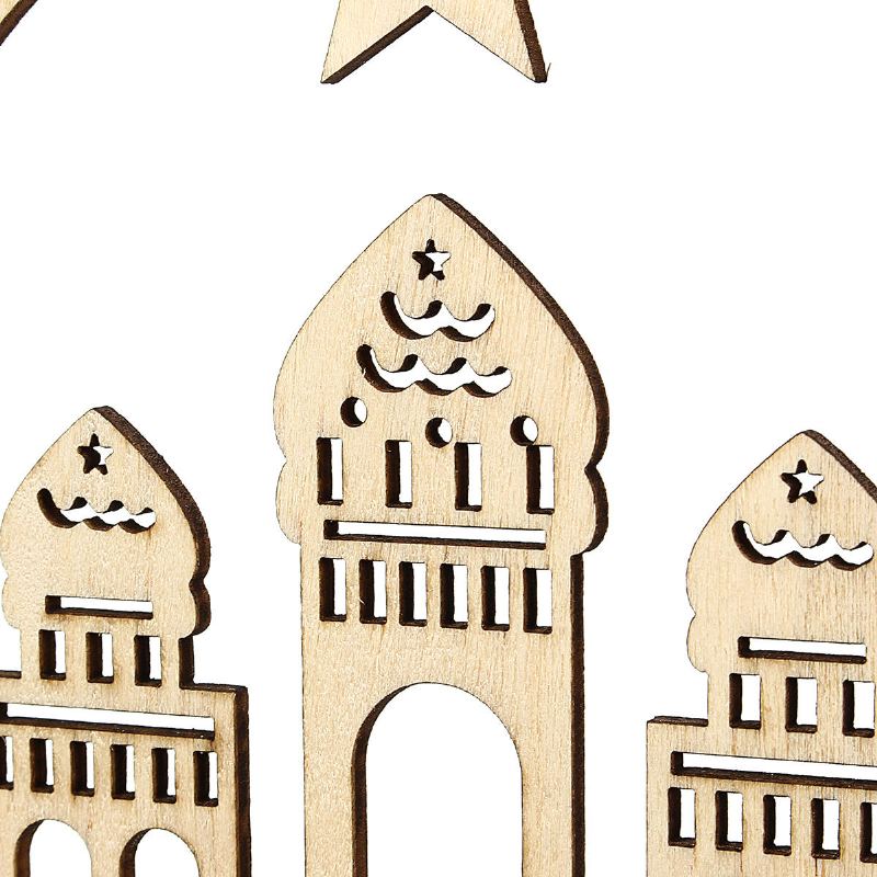 Dřevěné Diy Dekorace Islámský Palác Eid Al-fitr Mubarak Dárky Home Ornament