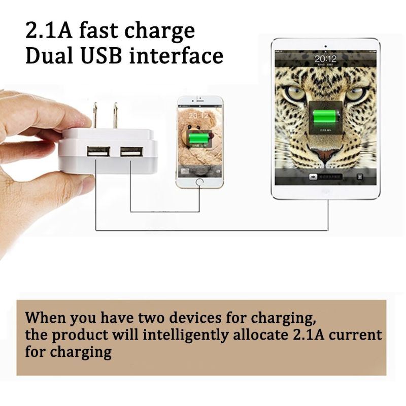 Duální Usb Noční Světla Port Nabíječka